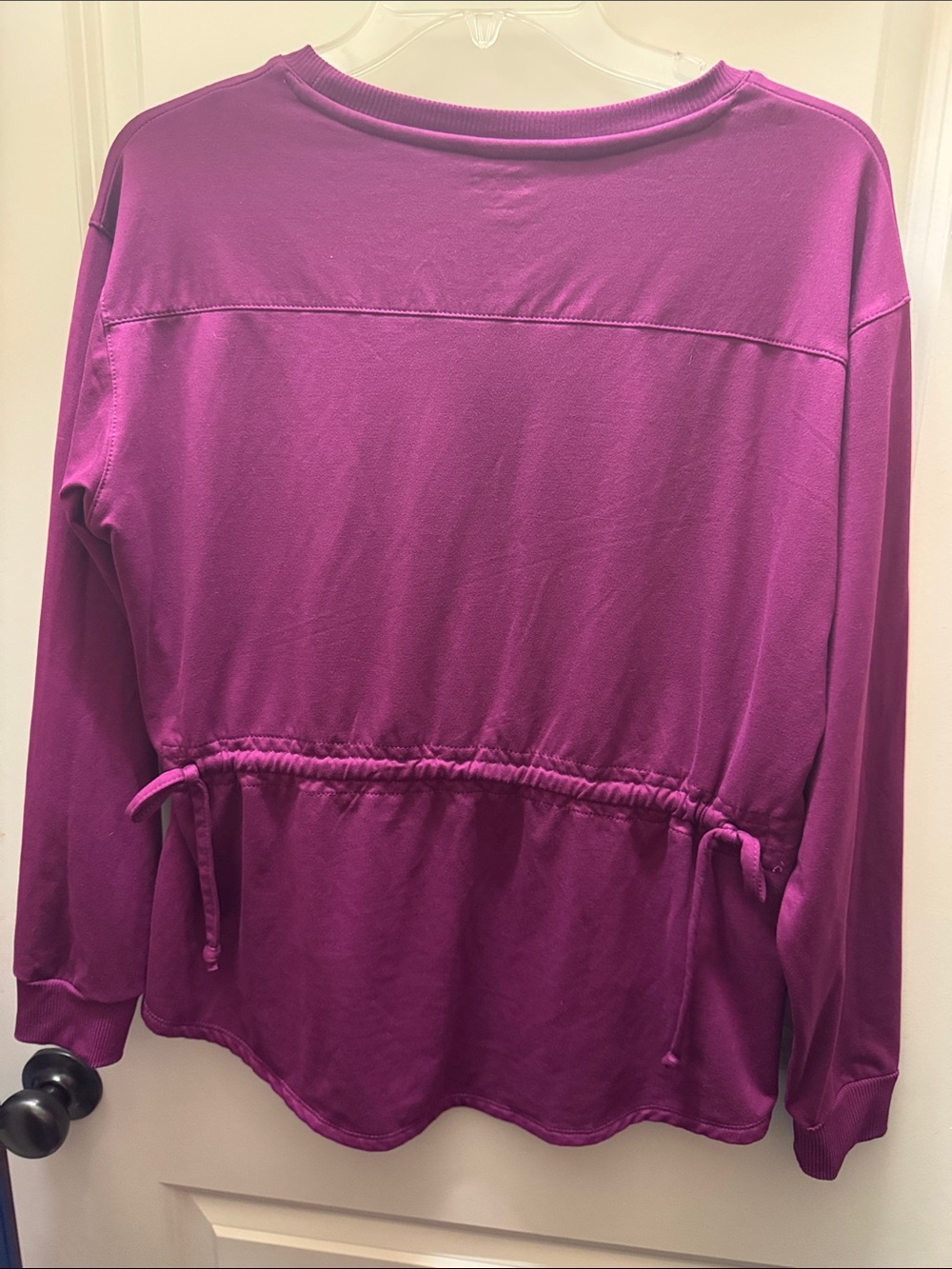 ZELOS Women's Crewneck Sweatshirt - Plum Magenta - Picture 3 of 4